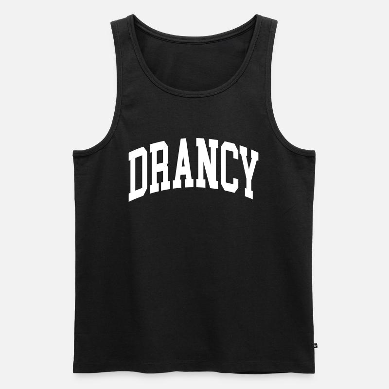 Drancy - Männer Premium Bio Tank Top - Schwarz