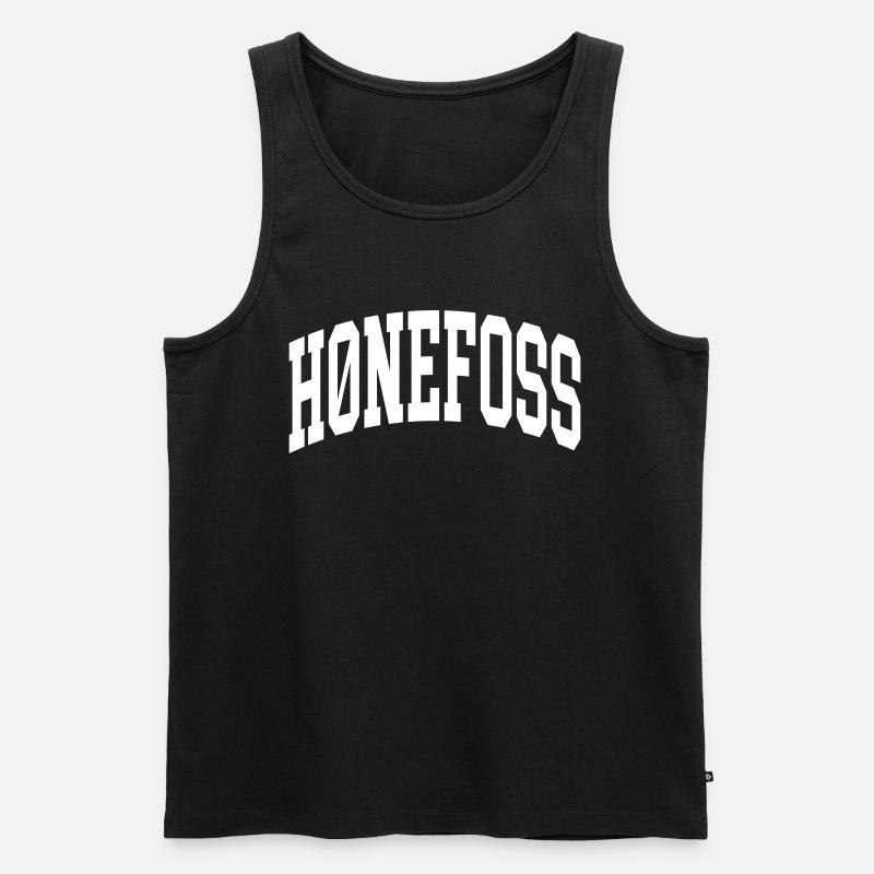 Honefoss - Männer Premium Bio Tank Top - Schwarz