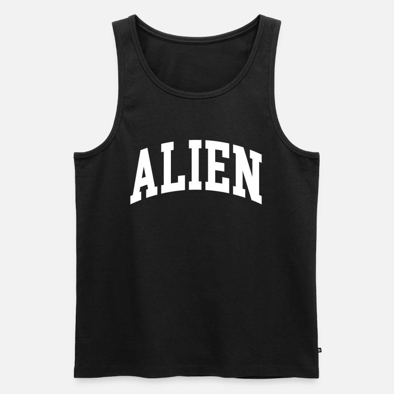 Alien - Männer Premium Bio Tank Top - Schwarz