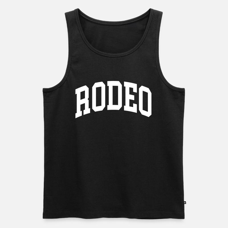 Rodeo - Männer Premium Bio Tank Top - Schwarz