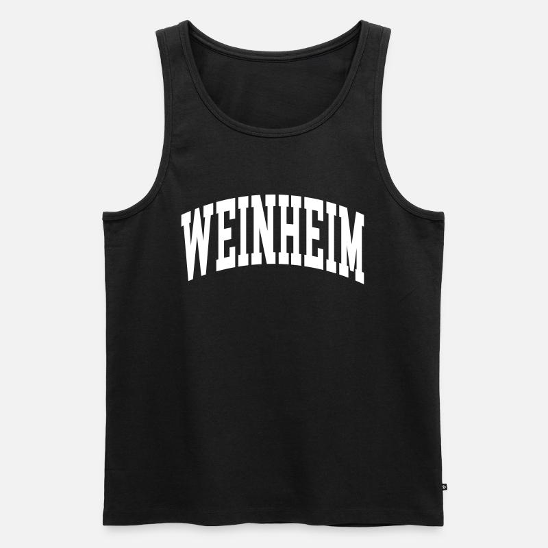Weinheim - Männer Premium Bio Tank Top - Schwarz