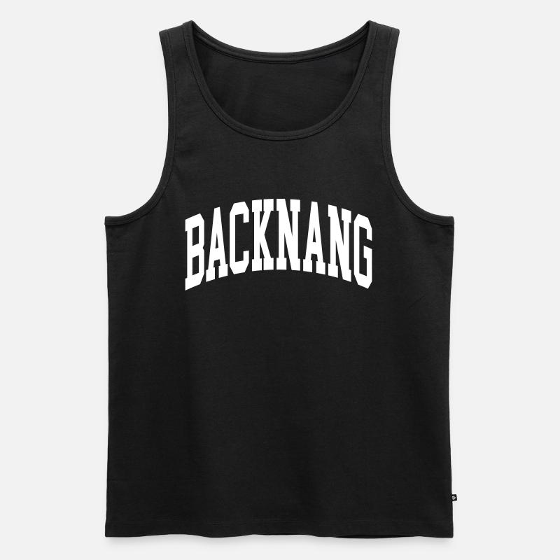 Backnang - Männer Premium Bio Tank Top - Schwarz