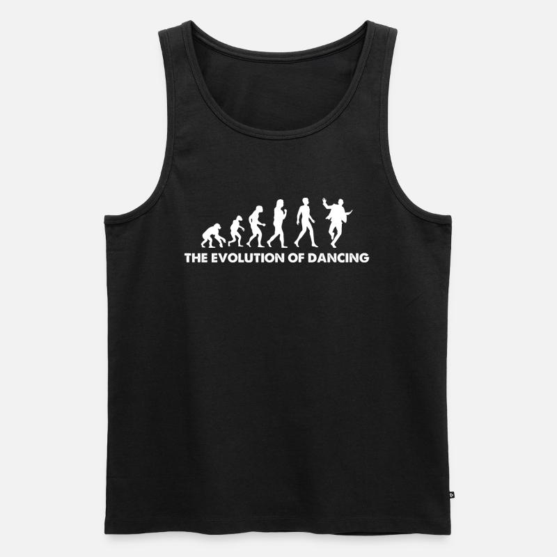 L’évolution de la danse - Débardeur bio Premium Homme - noir