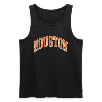 Houston - Débardeur bio Premium Homme - noir - Devant - Michal (187cm)