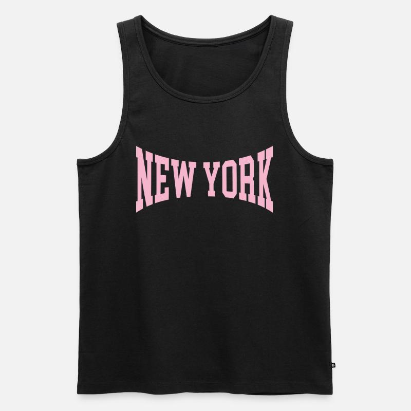 New York - Männer Premium Bio Tank Top - Schwarz