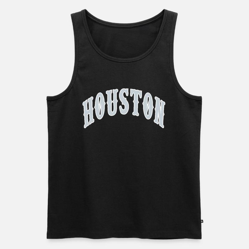 Houston - Männer Premium Bio Tank Top - Schwarz