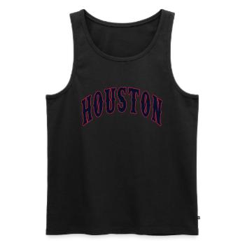 Houston - Débardeur bio Premium Homme - noir - Devant - Michal (187cm)