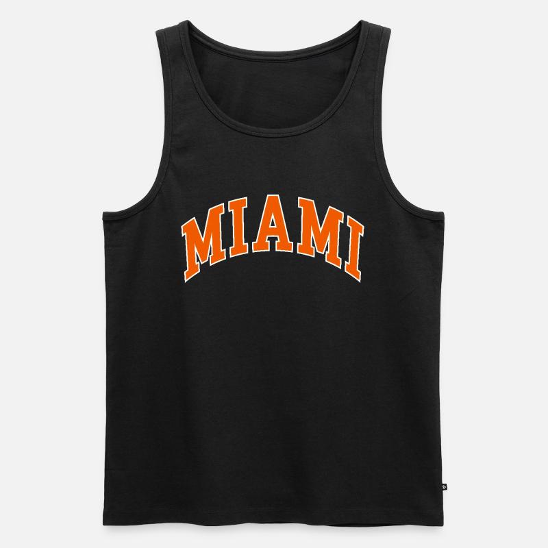 Miami - Männer Premium Bio Tank Top - Schwarz
