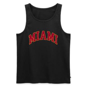 Miami - Débardeur bio Premium Homme - noir - Devant - Michal (187cm)