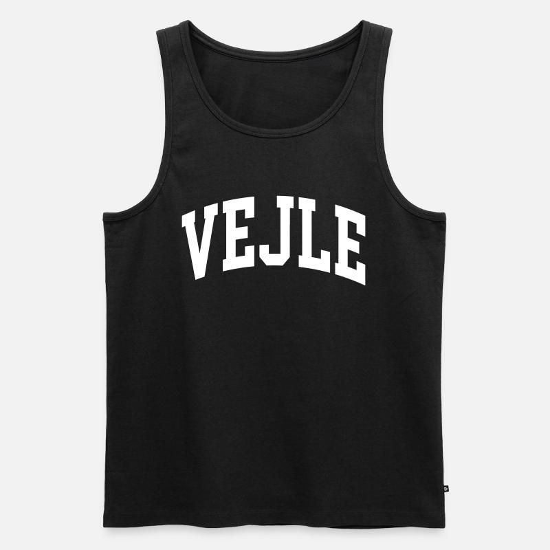 Vejle - Männer Premium Bio Tank Top - Schwarz