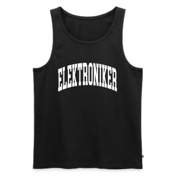 Elektroniker - Männer Premium Bio Tank Top - Schwarz - Vorne - Michal (187cm)