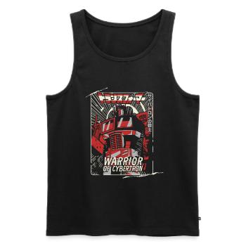 Transformers Optimus Prime Cybertron Warrior - Men's Premium Organic Tank Top - black - Front - AI Model Male 178 light (178cm)