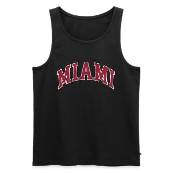 Miami - Débardeur bio Premium Homme - noir - Devant - Michal (187cm)
