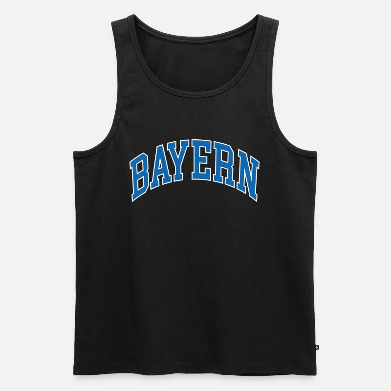 Bayern - Männer Premium Bio Tank Top - Schwarz