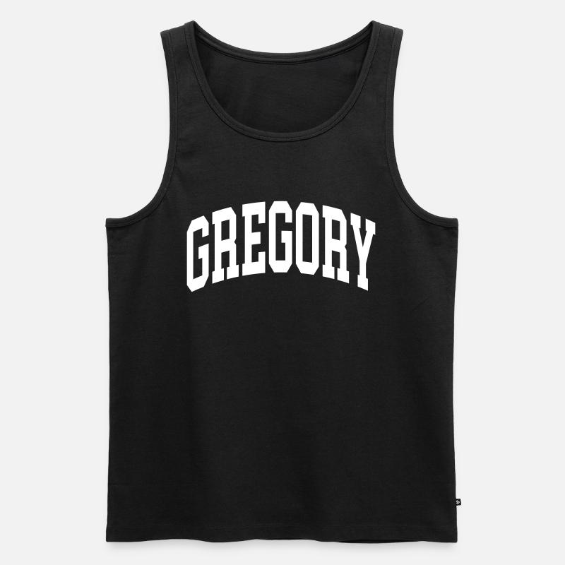 Gregory - Männer Premium Bio Tank Top - Schwarz