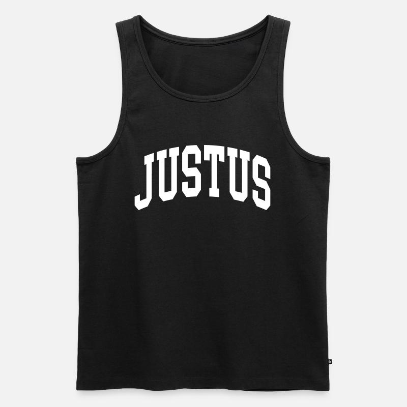 Justus - Männer Premium Bio Tank Top - Schwarz