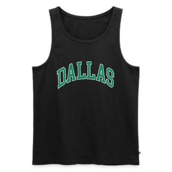 Dallas - Männer Premium Bio Tank Top - Schwarz - Vorne - Michal (187cm)