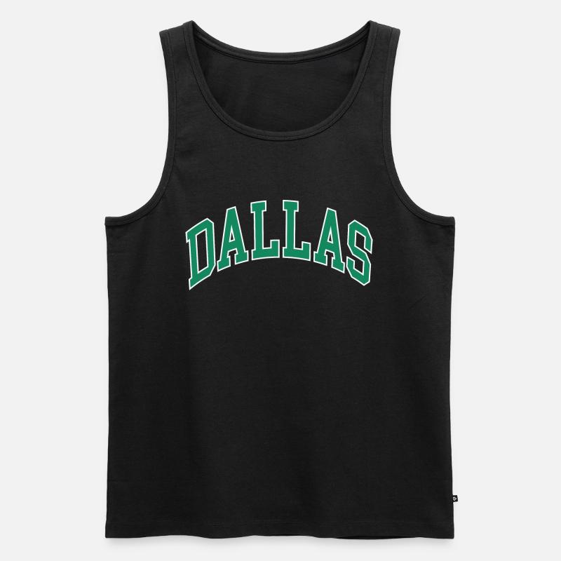 Dallas - Männer Premium Bio Tank Top - Schwarz