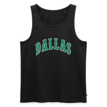 Dallas - Männer Premium Bio Tank Top - Schwarz - Vorne - Michal (187cm)