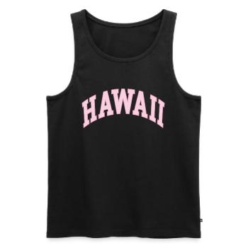 Hawaii - Men's Premium Organic Tank Top - black - Front - Michal (187cm)
