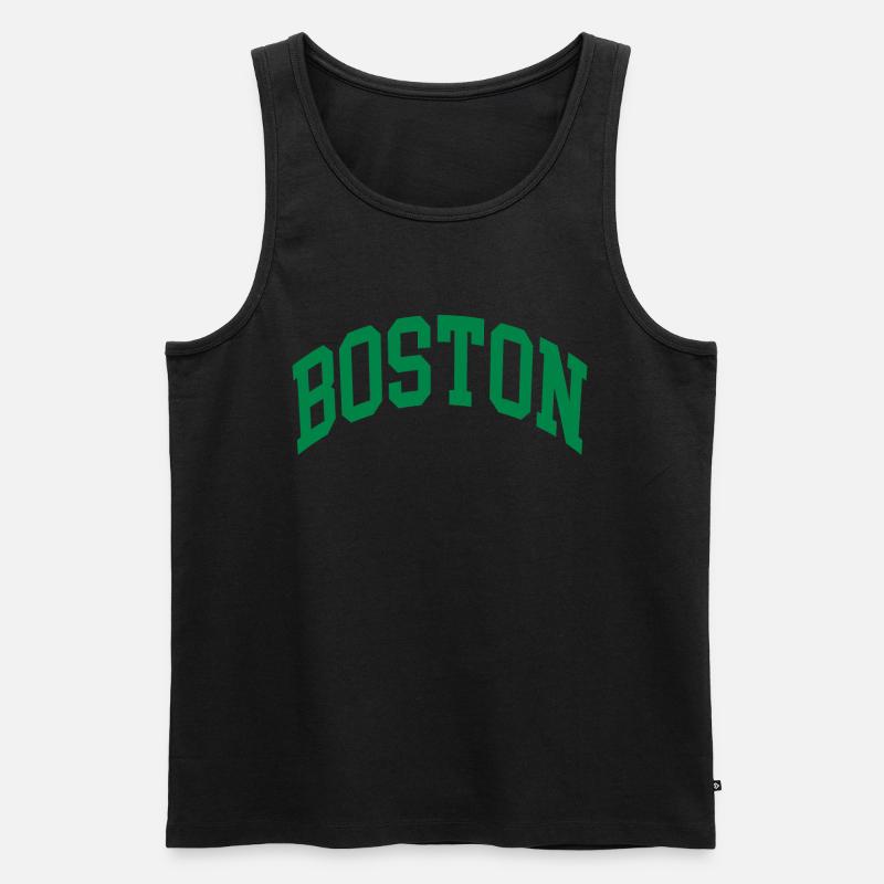 Boston - Männer Premium Bio Tank Top - Schwarz