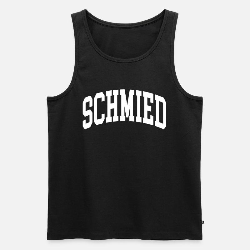 Schmied - Männer Premium Bio Tank Top - Schwarz