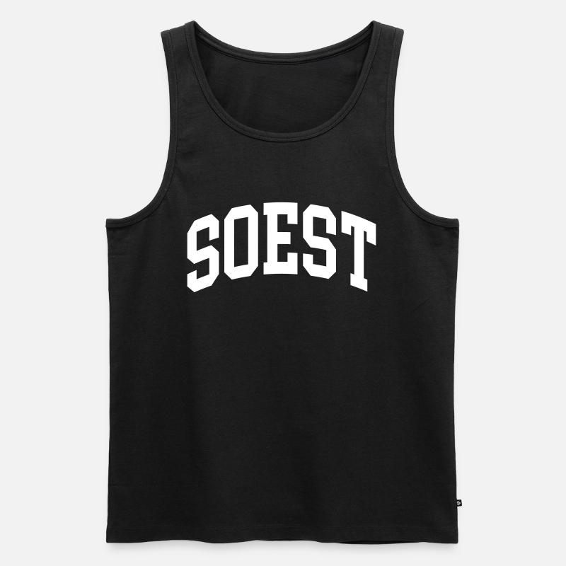 Soest - Männer Premium Bio Tank Top - Schwarz