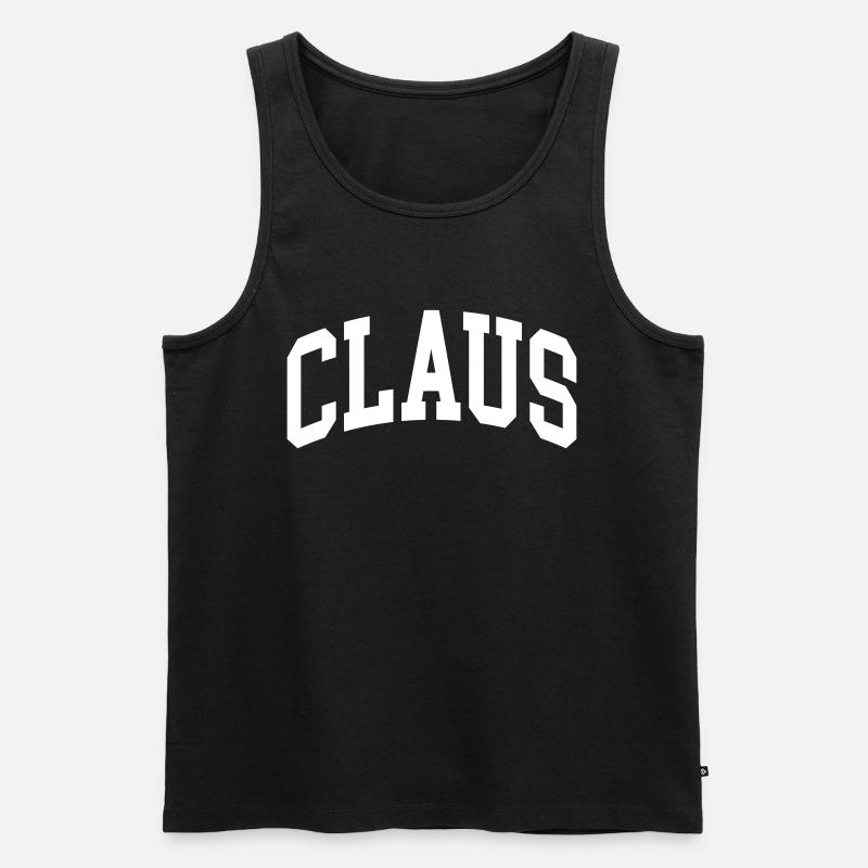Claus - Männer Premium Bio Tank Top - Schwarz