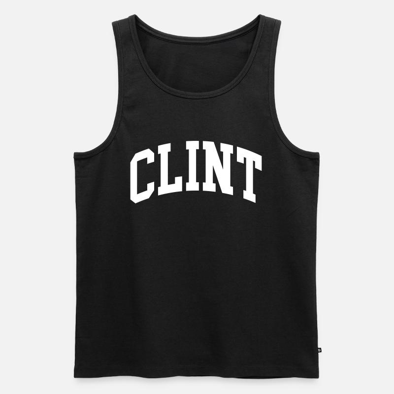 Clint - Männer Premium Bio Tank Top - Schwarz