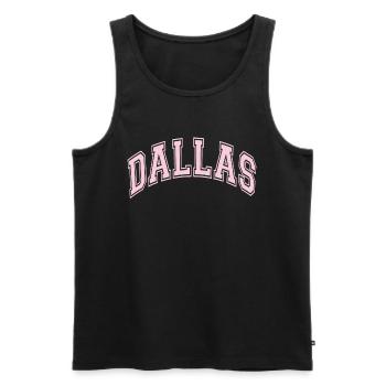Dallas - Männer Premium Bio Tank Top - Schwarz - Vorne - Michal (187cm)