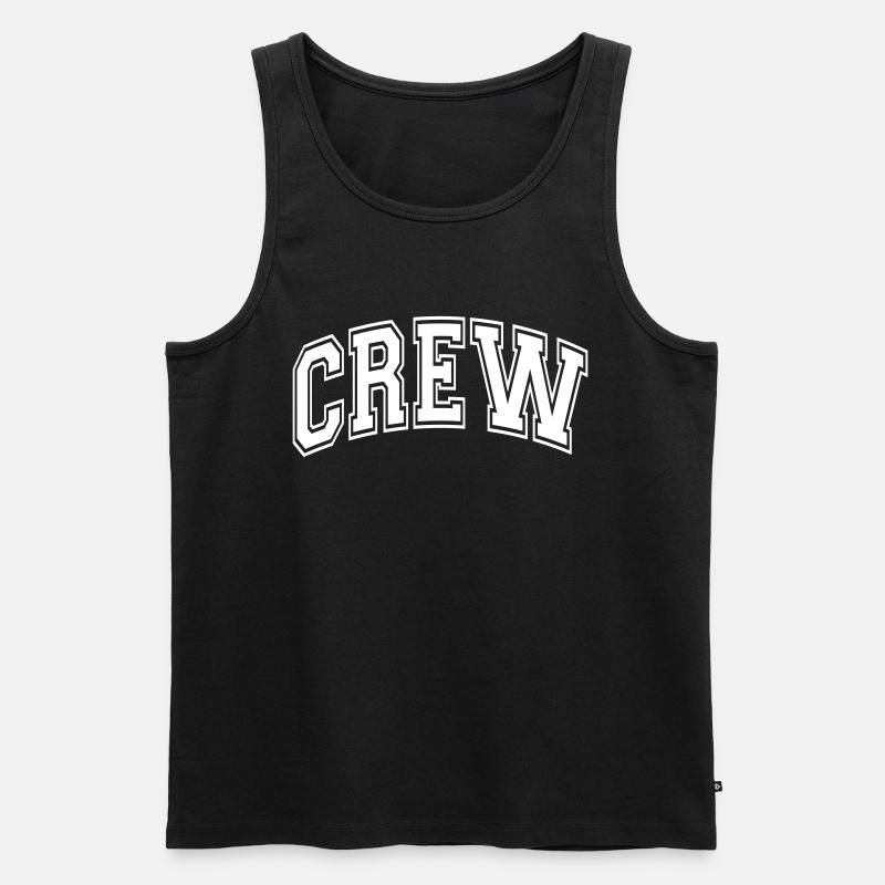 Crew - Männer Premium Bio Tank Top - Schwarz