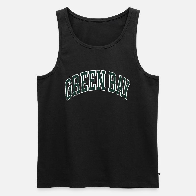 Green Bay - Männer Premium Bio Tank Top - Schwarz