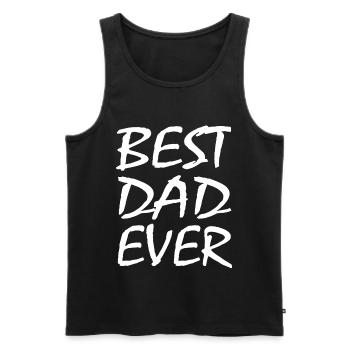 Bester vater - Männer Premium Bio Tank Top - Schwarz - Vorne - Michal (187cm)