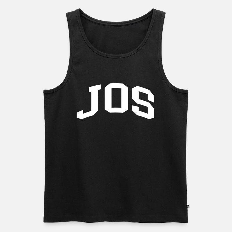 Jos - Männer Premium Bio Tank Top - Schwarz
