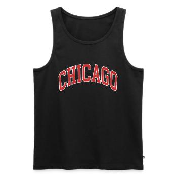 Chicago - Débardeur bio Premium Homme - noir - Devant - Michal (187cm)