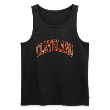 Cleveland - Débardeur bio Premium Homme - noir - Devant - Michal (187cm)