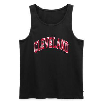 Cleveland - Débardeur bio Premium Homme - noir - Devant - Michal (187cm)