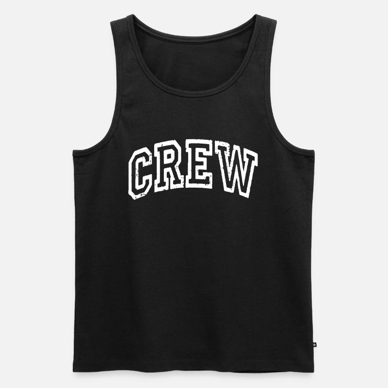 Crew - Männer Premium Bio Tank Top - Schwarz