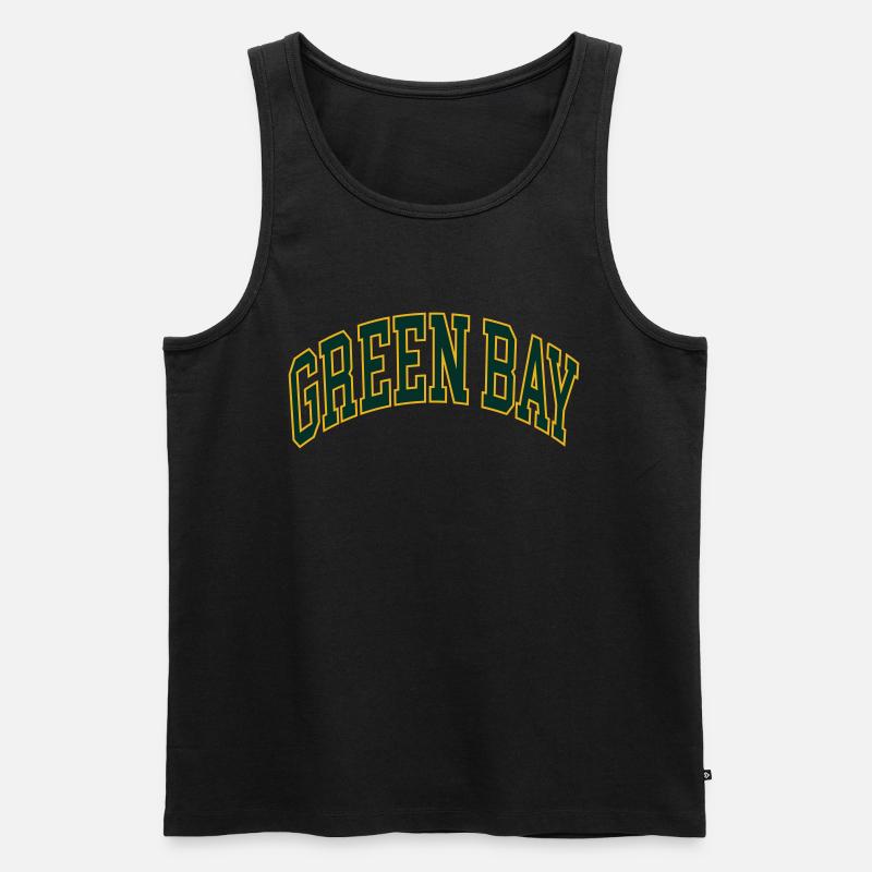 Green Bay - Männer Premium Bio Tank Top - Schwarz