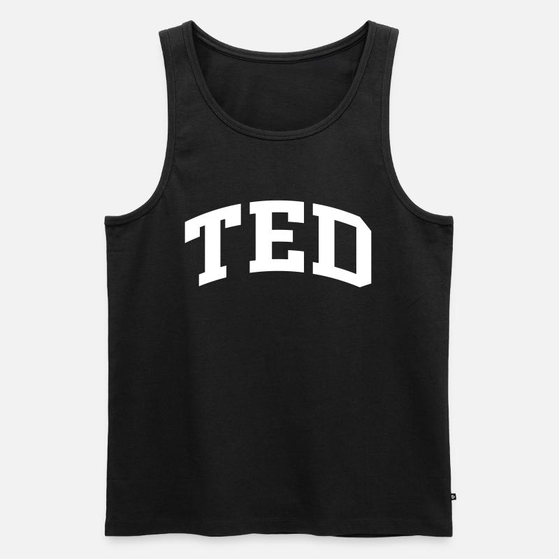 Ted - Männer Premium Bio Tank Top - Schwarz