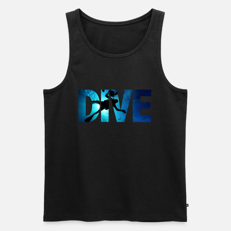 Scuba Diving - Männer Premium Bio Tank Top - Schwarz