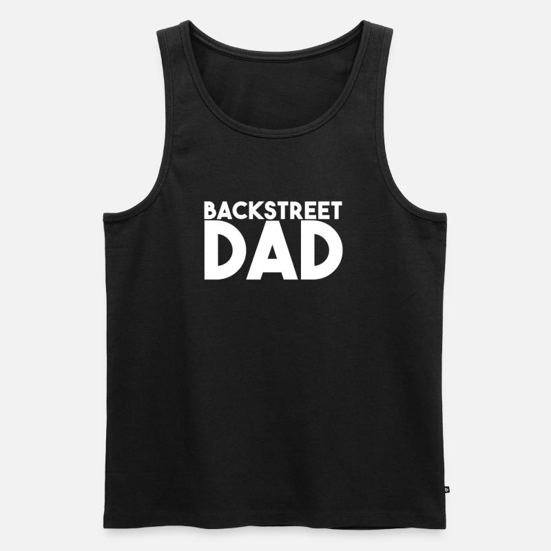 Backstreet dad - Männer Premium Bio Tank Top - Schwarz
