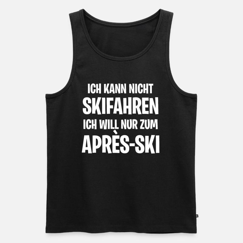 Après-Ski - Männer Premium Bio Tank Top - Schwarz