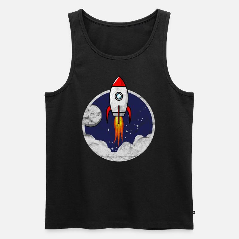 Space Shuttle Piccolo razzo per bambini grunge - Canottiera ecologica premium da uomo - nero