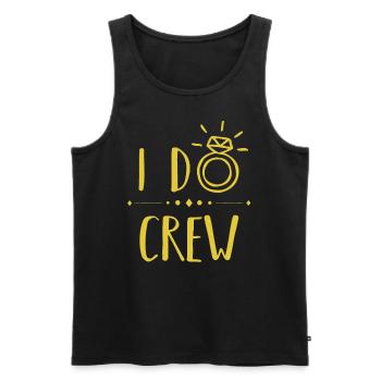 I Do Crew - Männer Premium Bio Tank Top - Schwarz - Vorne - AI Model Male 178 light (178cm)