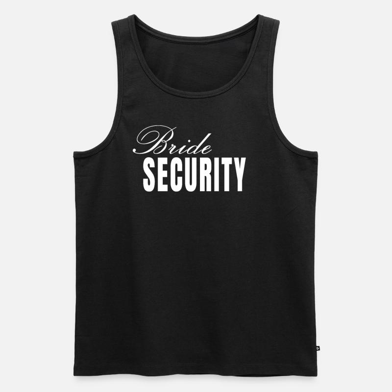 Bride Security - Männer Premium Bio Tank Top - Schwarz