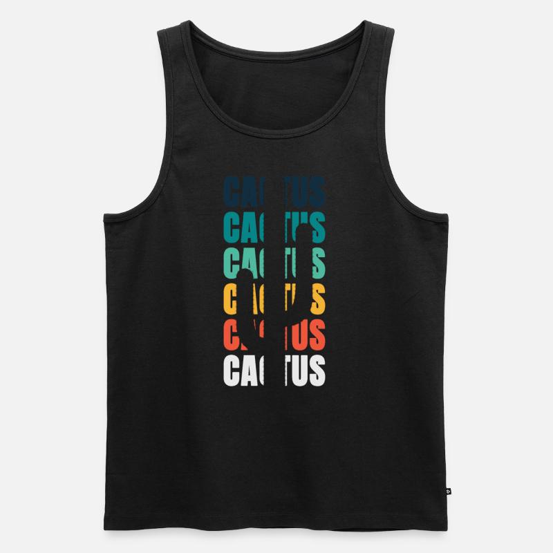 Cactus Cactus Cactus - Männer Premium Bio Tank Top - Schwarz