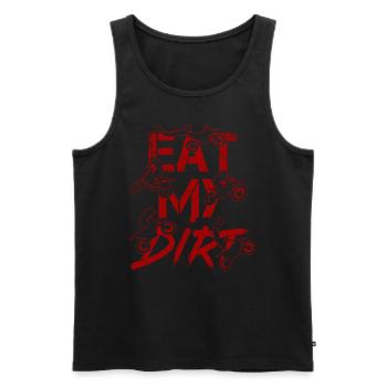 Mange ma saleté Enduro Motocross Off Road - Débardeur bio Premium Homme - noir - Devant - Michal (187cm)