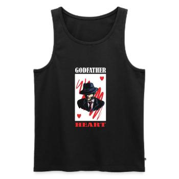Herren Patenonkel Pate Patenschaft Onkel Patenkind - Männer Premium Bio Tank Top - Schwarz - Vorne - AI Model Male 178 light (178cm)