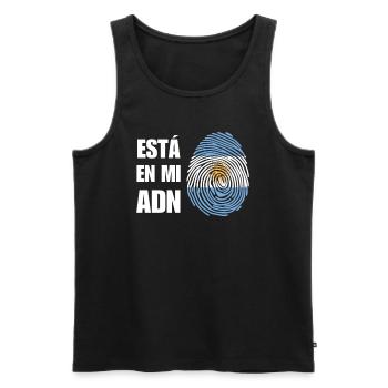Argentina is in my DNA - Men's Premium Organic Tank Top - black - Front - Michal (187cm)